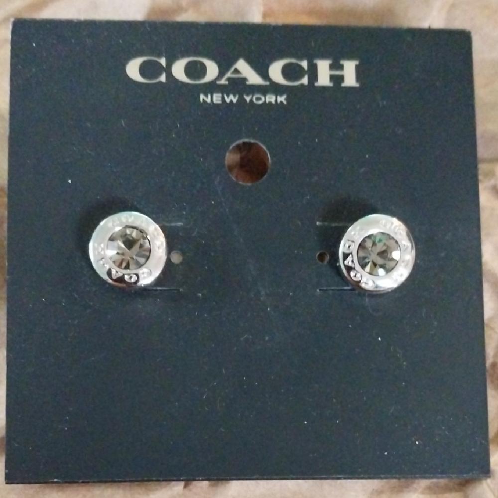 NWT Coach Stud Earrings